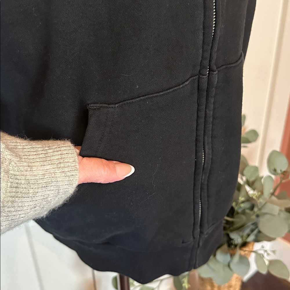 Cookies black original chenille appliqué zip front pockets M sweatshirt hoodie - Picture 7 of 16